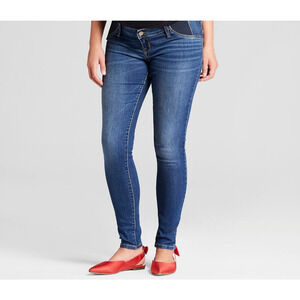 Isabel Maternity Low Rise Jeans 18P Under Belly Ankle Skinny Dark Wash Capsule